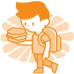 汉堡男孩图形80789736